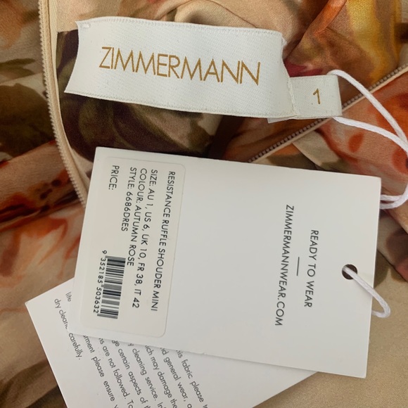 Nwt Zimmermann resistance ruffle dress - Picture 5 of 5